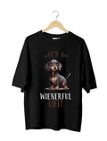 Wiener Dog Lover : Unisex Black Oversized Half Sleeved T-shirt