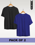 Regular T-Shirt Combo Pack of 2 -Black