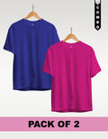 Regular T-Shirt Combo Pack of 2 -Royal Blue