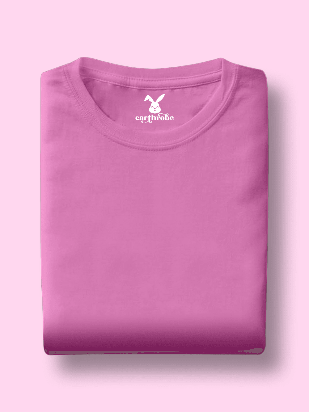 Solids/Plain - Baby Pink Unisex Regular T-Shirts - Earthrobe