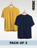 Regular T-Shirt Combo Pack of 2 - Yellow