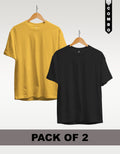 Regular T-Shirt Combo Pack of 2 - Yellow