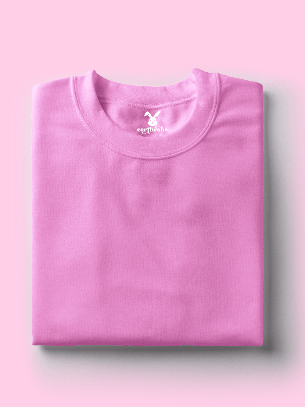 Solids/Plain T-Shirts - Baby Pink Unisex Oversized - Earthrobe