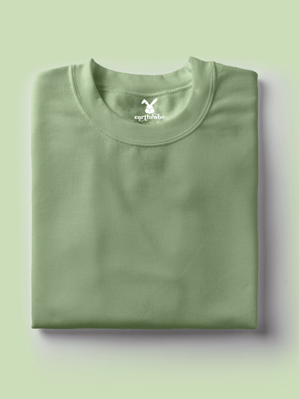 Solids/Plain T-Shirts - Sage Green Unisex Oversized - Earthrobe