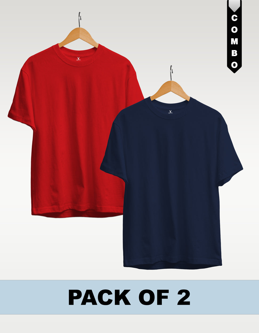 Regular T-Shirt Combo Pack of 2 -Red