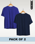 Regular T-Shirt Combo Pack of 2 -Royal Blue