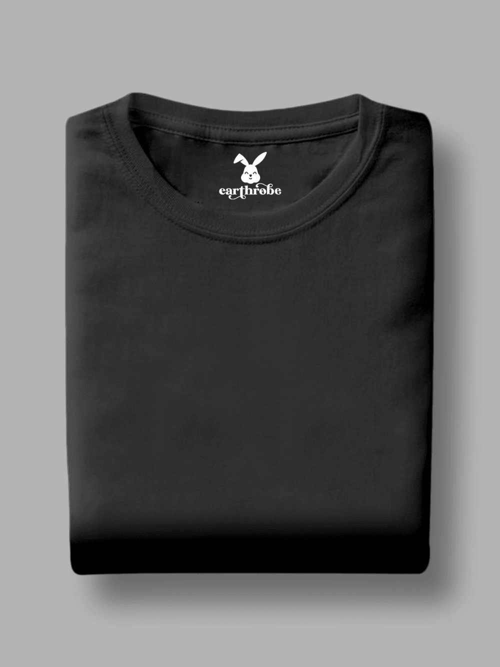 Solids/Plain - Black Unisex Regular T-Shirts - Earthrobe