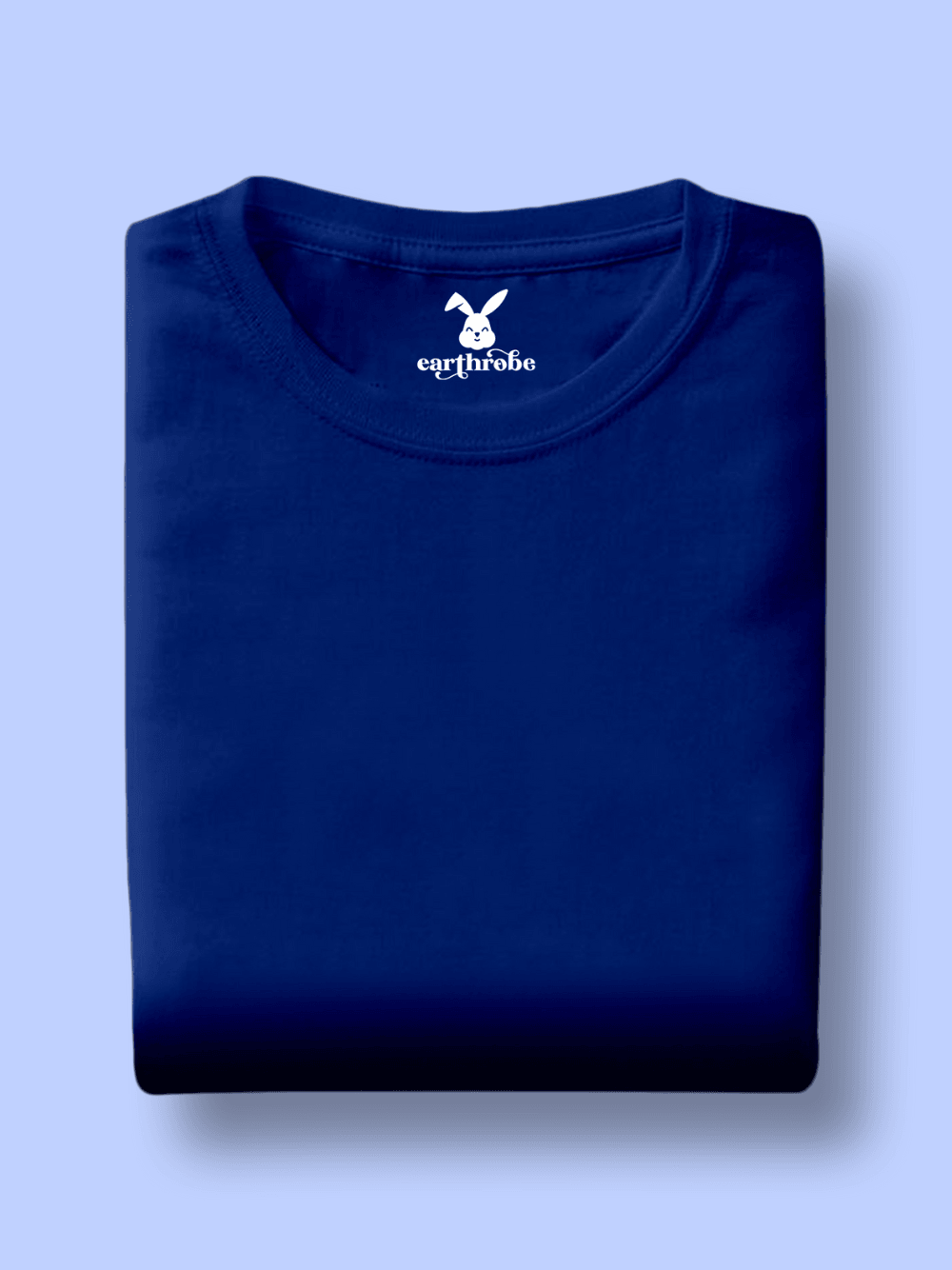 Solids/Plain - Navy Blue Unisex Regular T-Shirts - Earthrobe