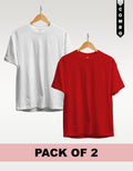 Regular T-Shirt Combo Pack of 2 - White