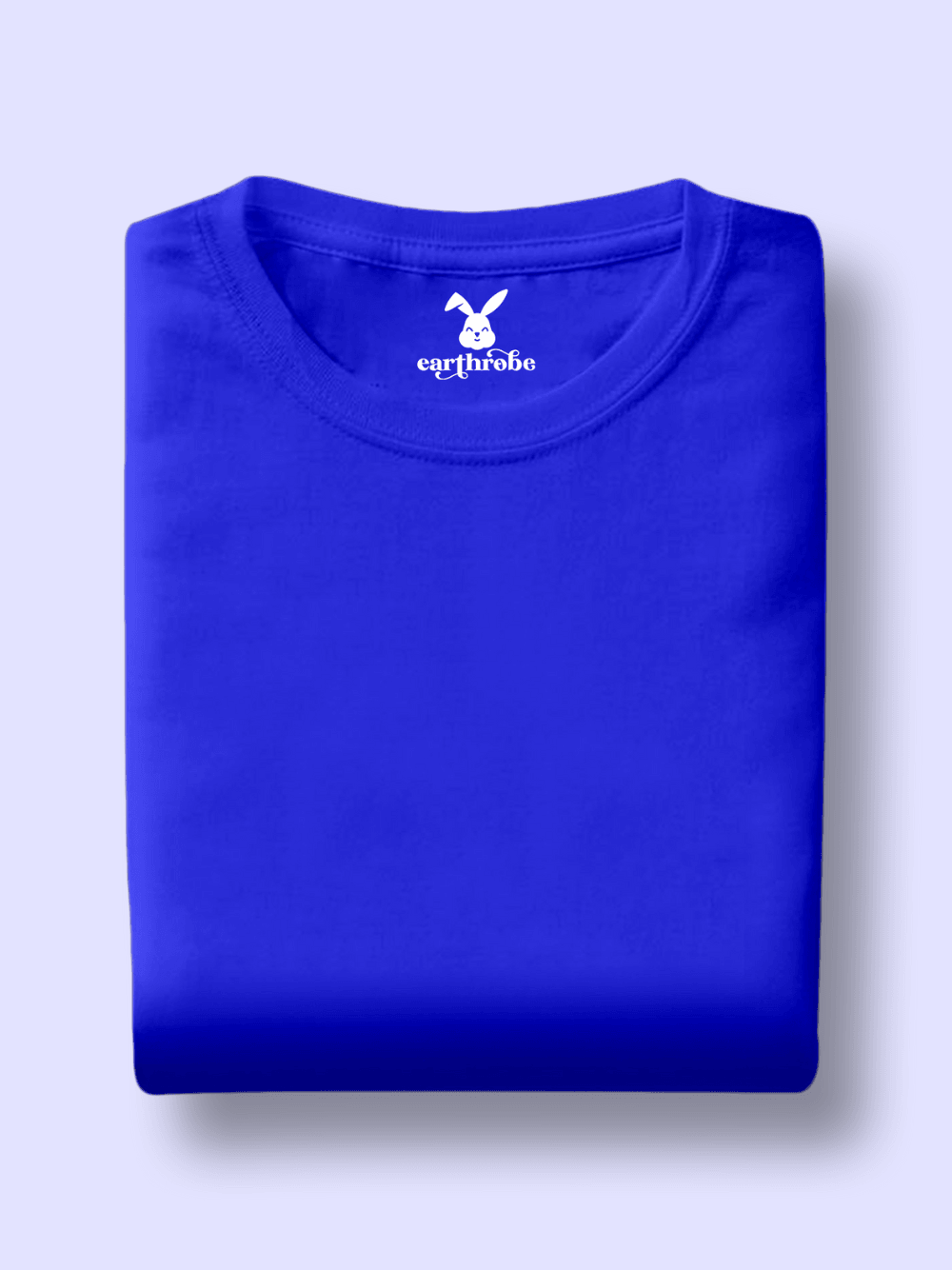 Solids/Plain - Royal Blue Unisex Regular T-Shirts - Earthrobe