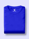 Solids/Plain - Royal Blue Unisex Regular T-Shirts - Earthrobe
