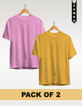 Regular T-Shirt Combo Pack of 2 -Baby Pink