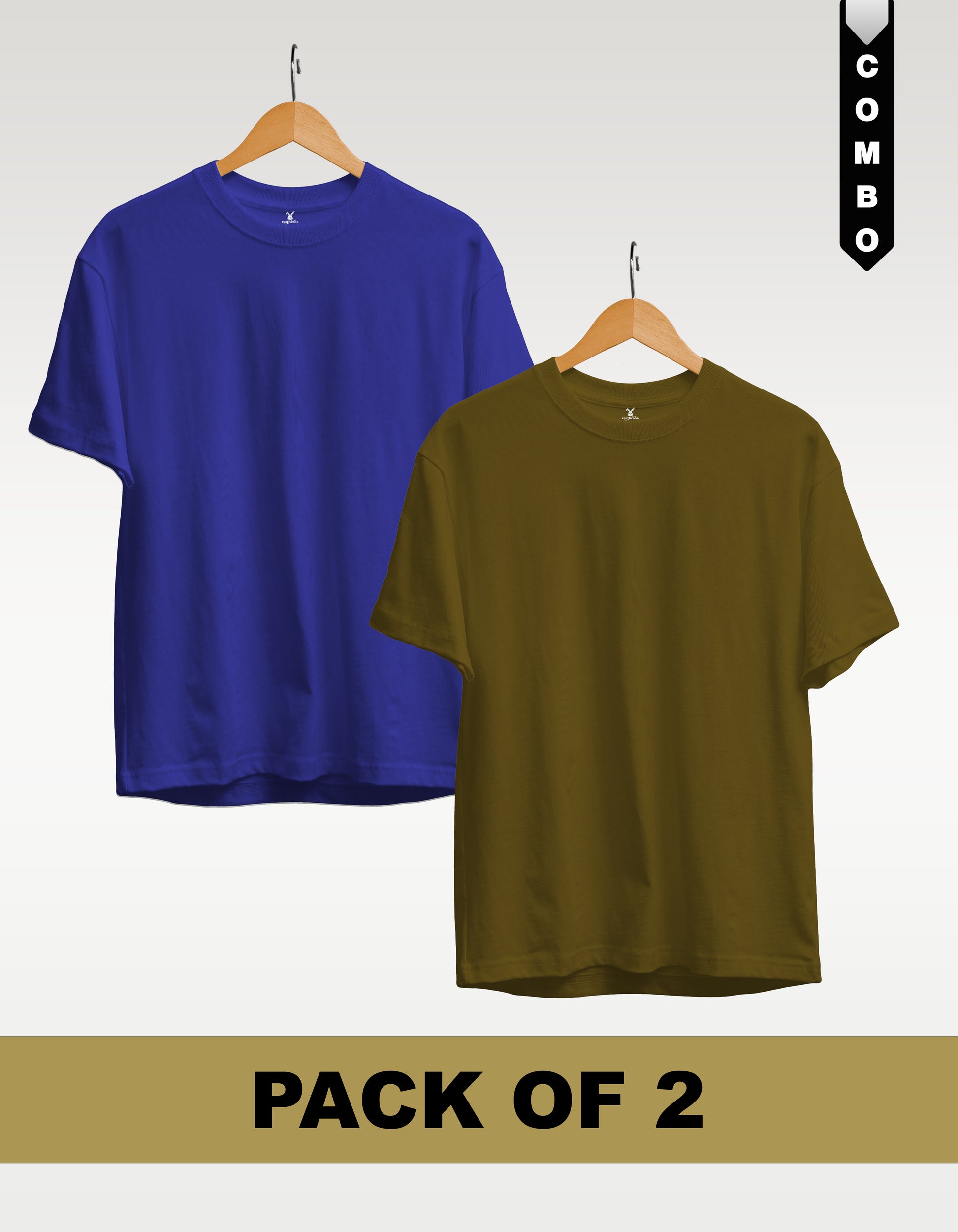 Regular T-Shirt Combo Pack of 2 -Royal Blue