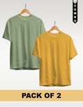 Regular T-Shirt Combo Pack of 2 - Sage Green