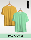 Regular T-Shirt Combo Pack of 2 - Yellow