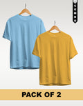 Regular T-Shirt Combo Pack of 2 - Sky Blue