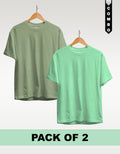 Regular T-Shirt Combo Pack of 2 - Sage Green