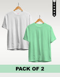 Regular T-Shirt Combo Pack of 2 - White