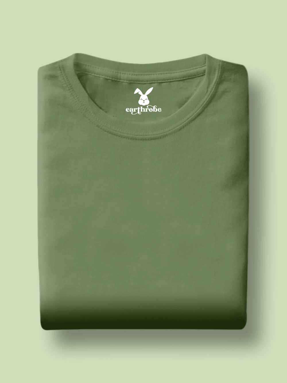 Solids/Plain - Sage Green Unisex Regular T-Shirts - Earthrobe