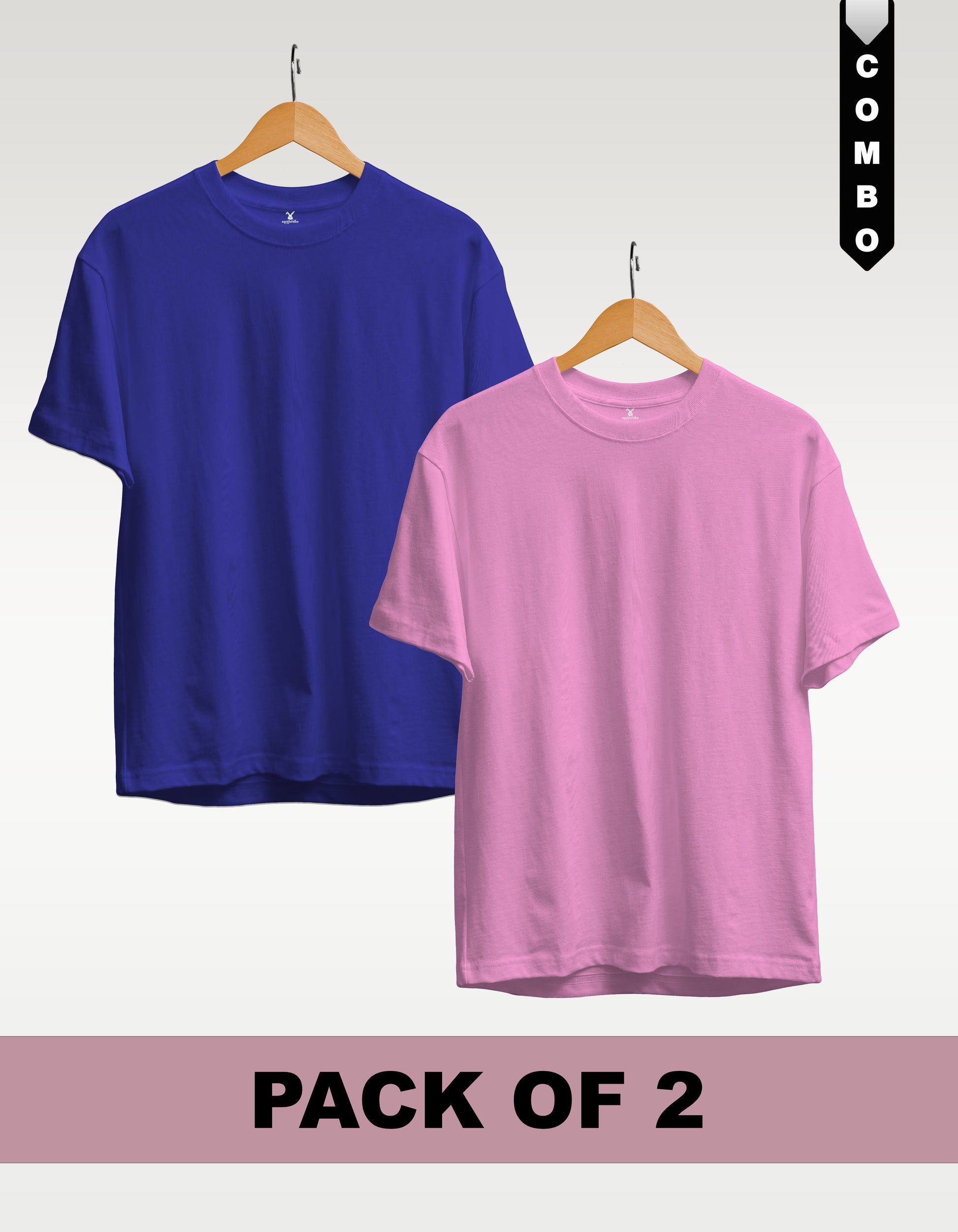 Regular T-Shirt Combo Pack of 2 -Royal Blue