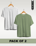 Regular T-Shirt Combo Pack of 2 - White