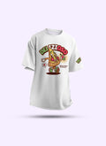 Pizza: Unisex Oversized Half Sleeved T-shirt