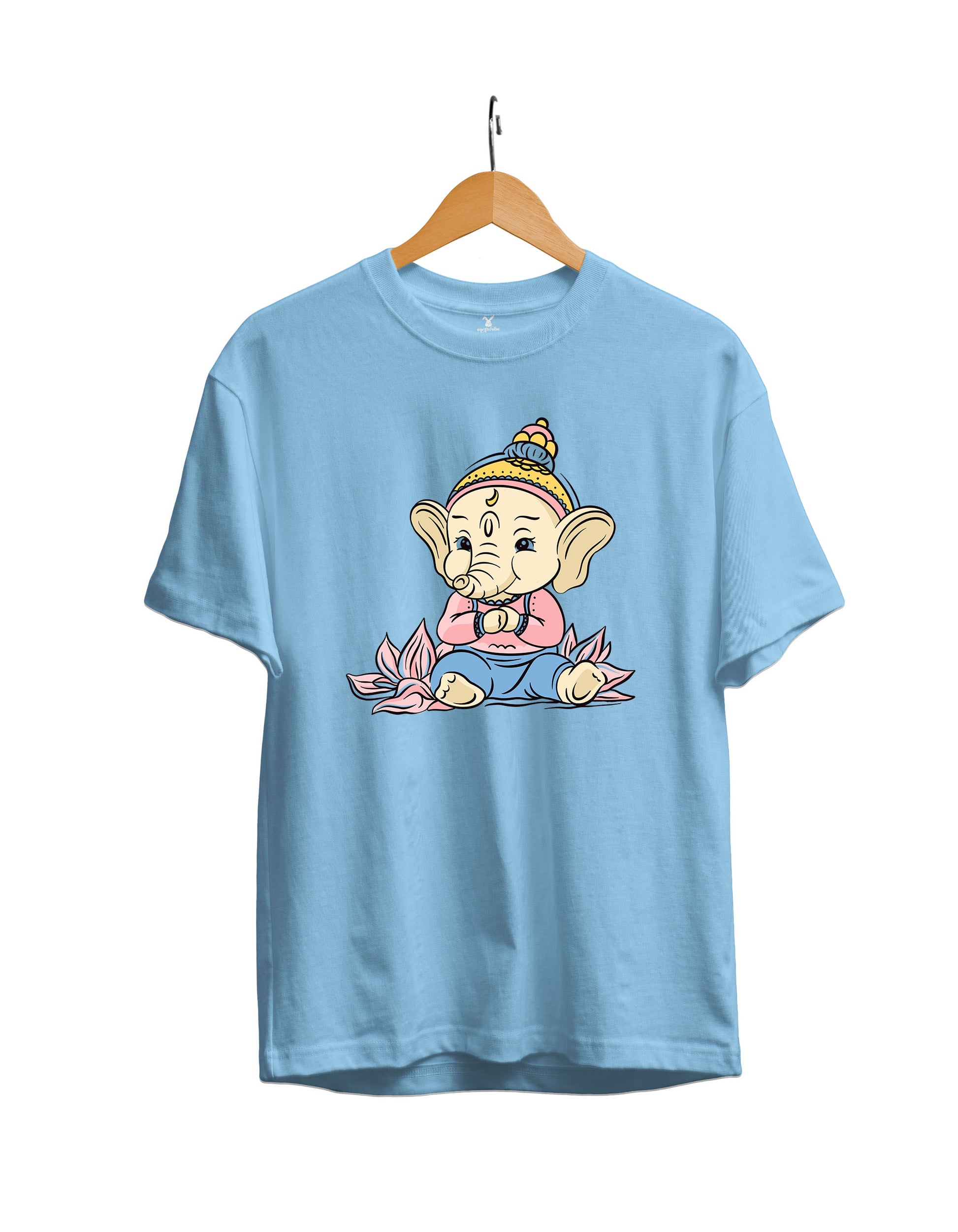 Cute Ganesha : Unisex Regular Half Sleeved T-Shirt