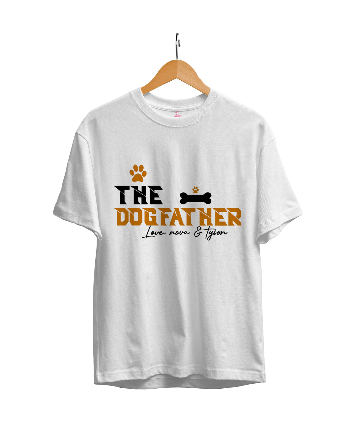 The Dog father: Men's Regular Fit Half Sleeved T-shirt