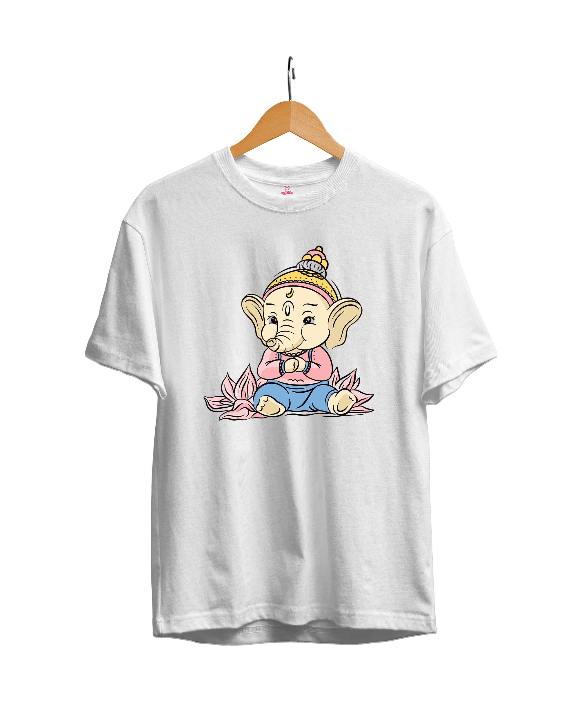 Cute Ganesha : Unisex Regular Half Sleeved T-Shirt