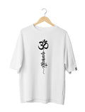 Om Namaste : Unisex Oversized Half Sleeved T-shirt