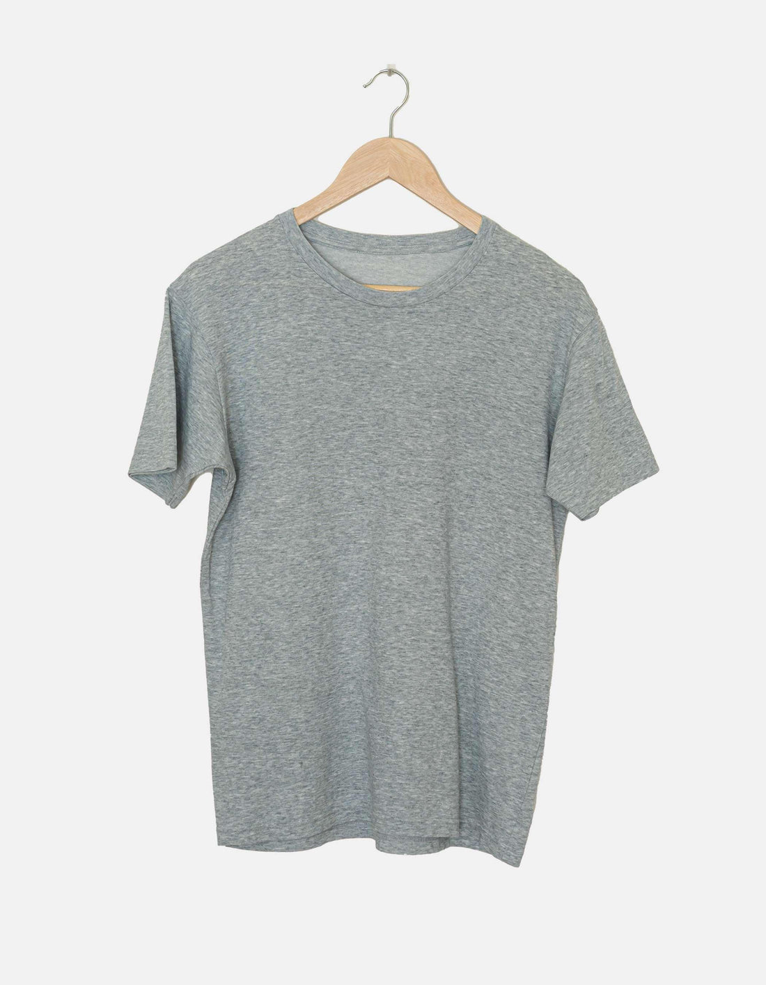 Solids/Plain - Grey Melange Unisex Regular T-Shirts - Earthrobe