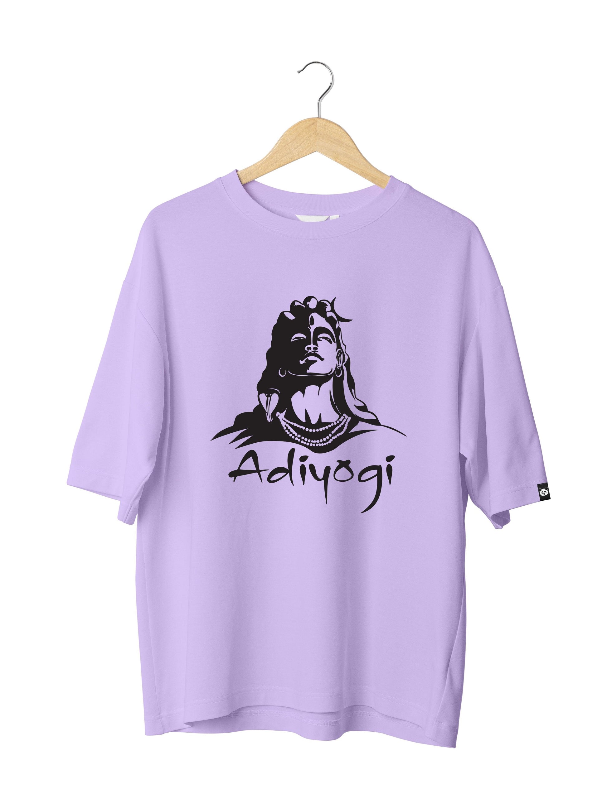 Adiyogi : Unisex Oversized Half Sleeved T-shirt