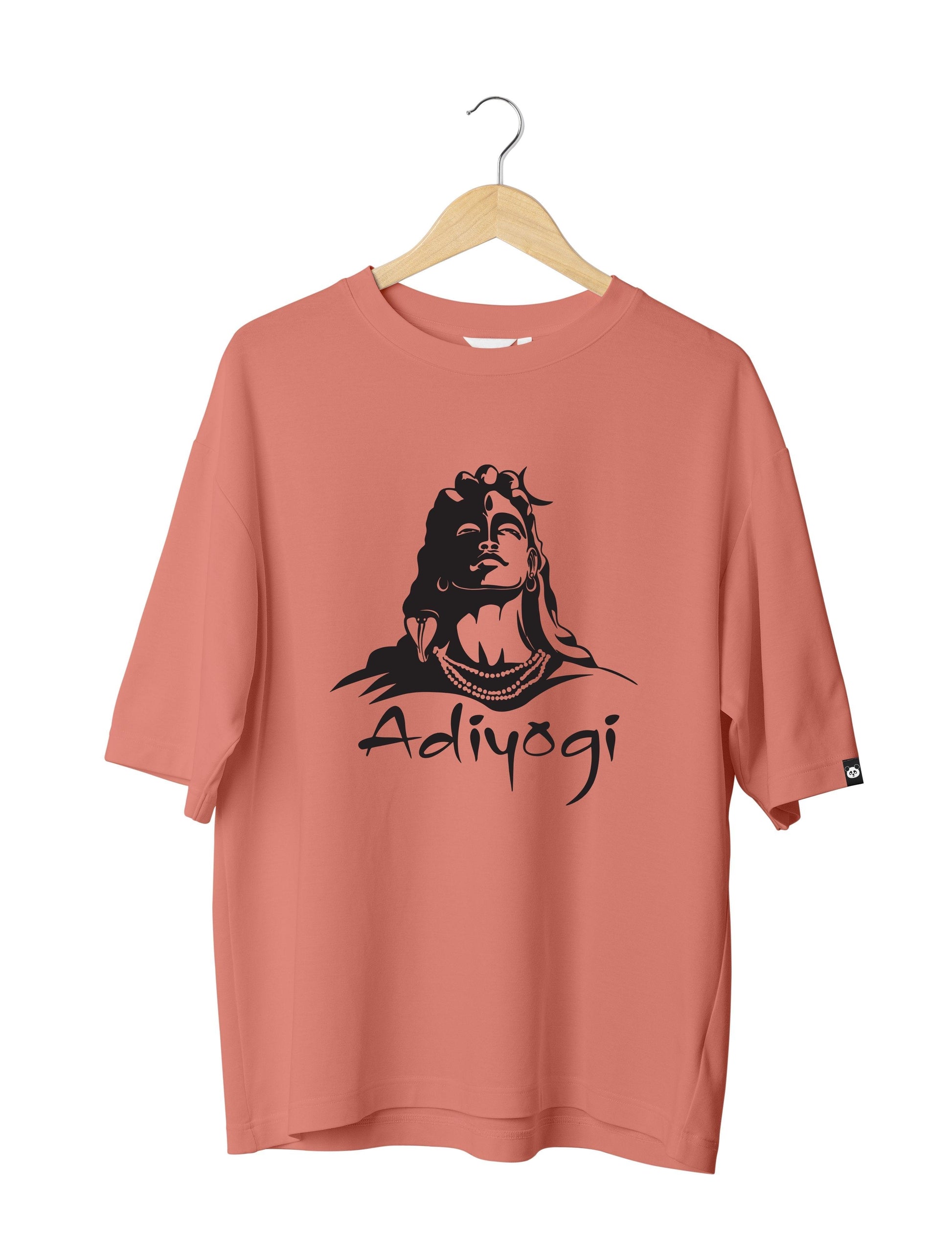 Adiyogi : Unisex Oversized Half Sleeved T-shirt