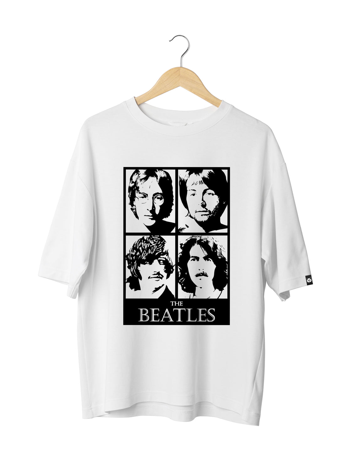 The Beatles Rock Band Unisex Oversized Half Sleeved T-shirt