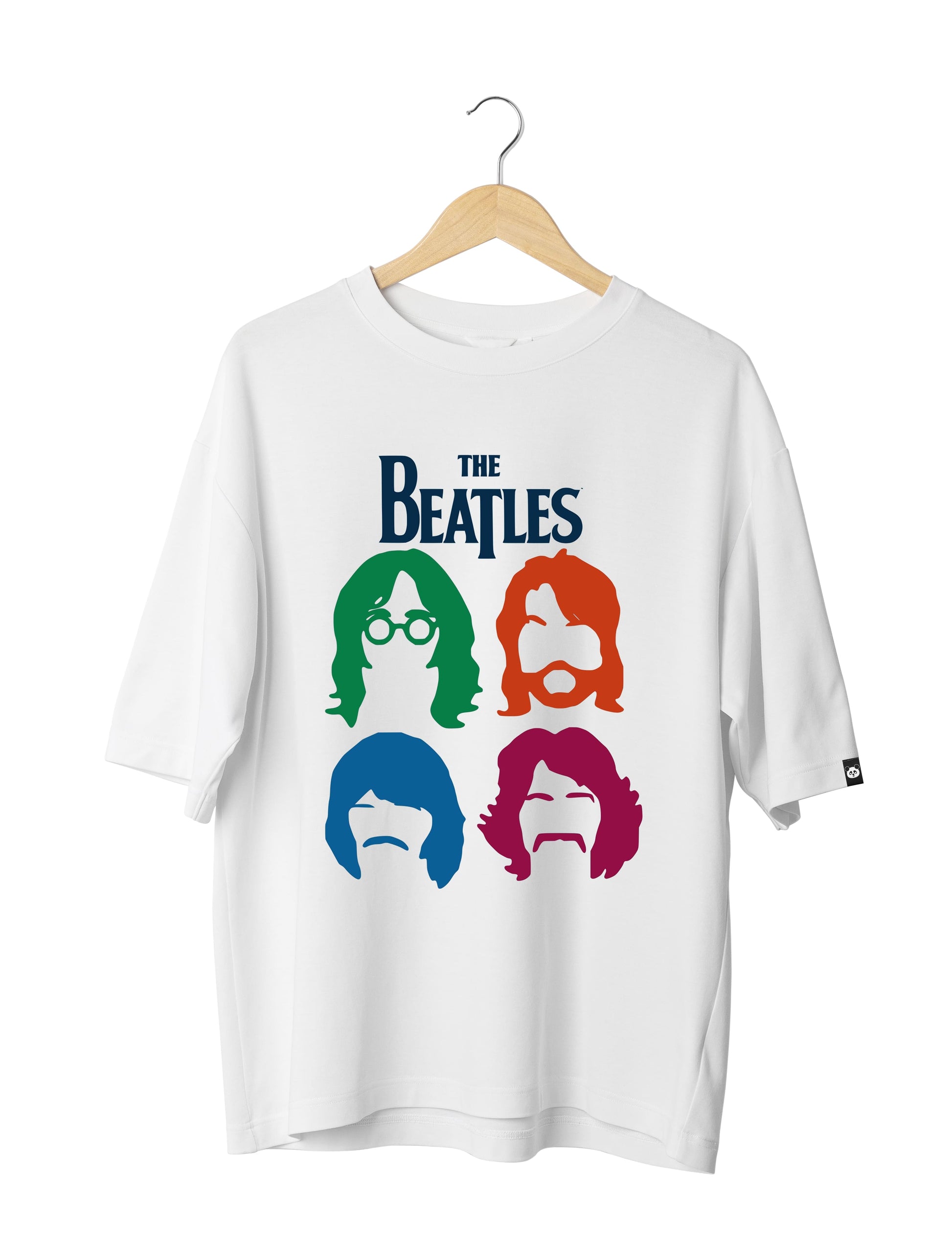 The Beatles Rock Band Unisex Oversized Half Sleeved T-shirt