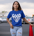 Good Times: Women Regular Fit Half Sleeved T-shirt