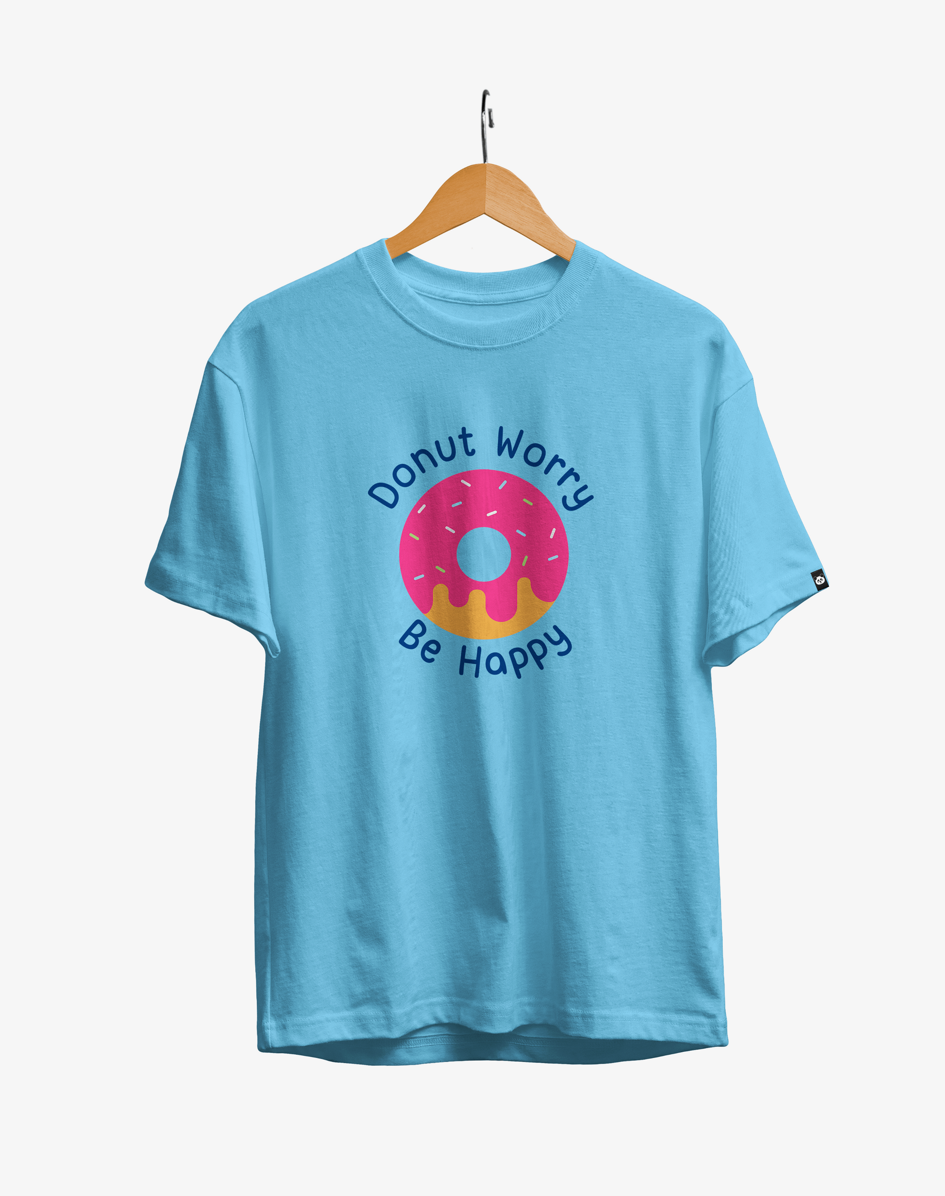 Donut Worry : Unisex Regular Fit Half Sleeved T-shirt