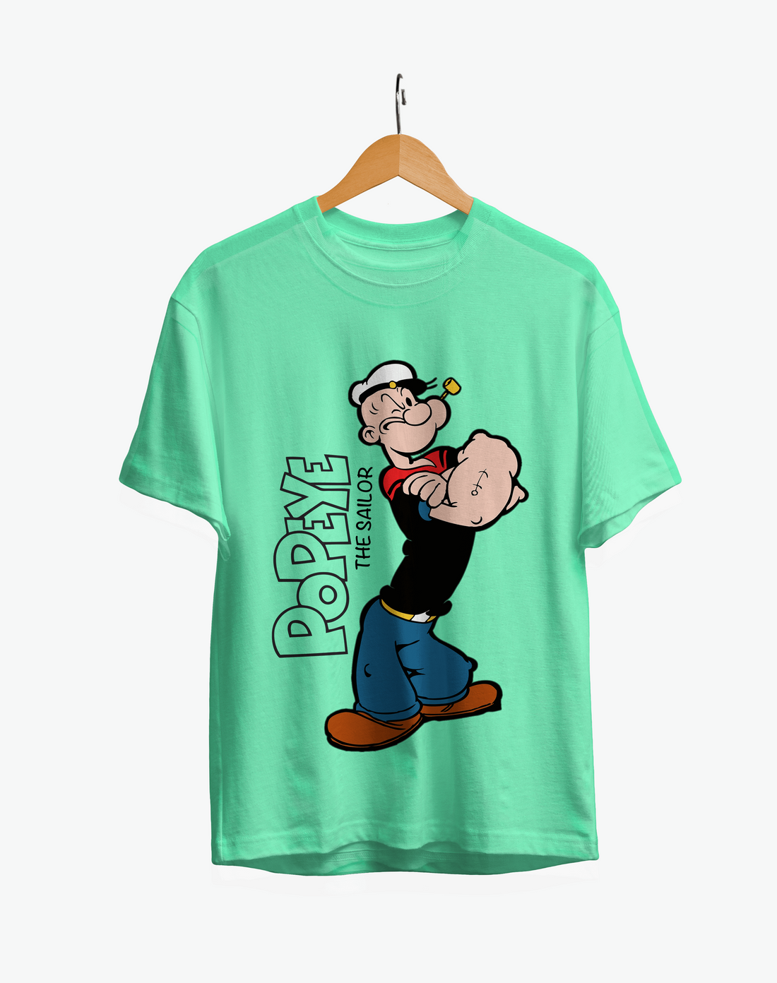 Popeye : The Sailor Unisex Regular Fit Half Sleeved T-shirt