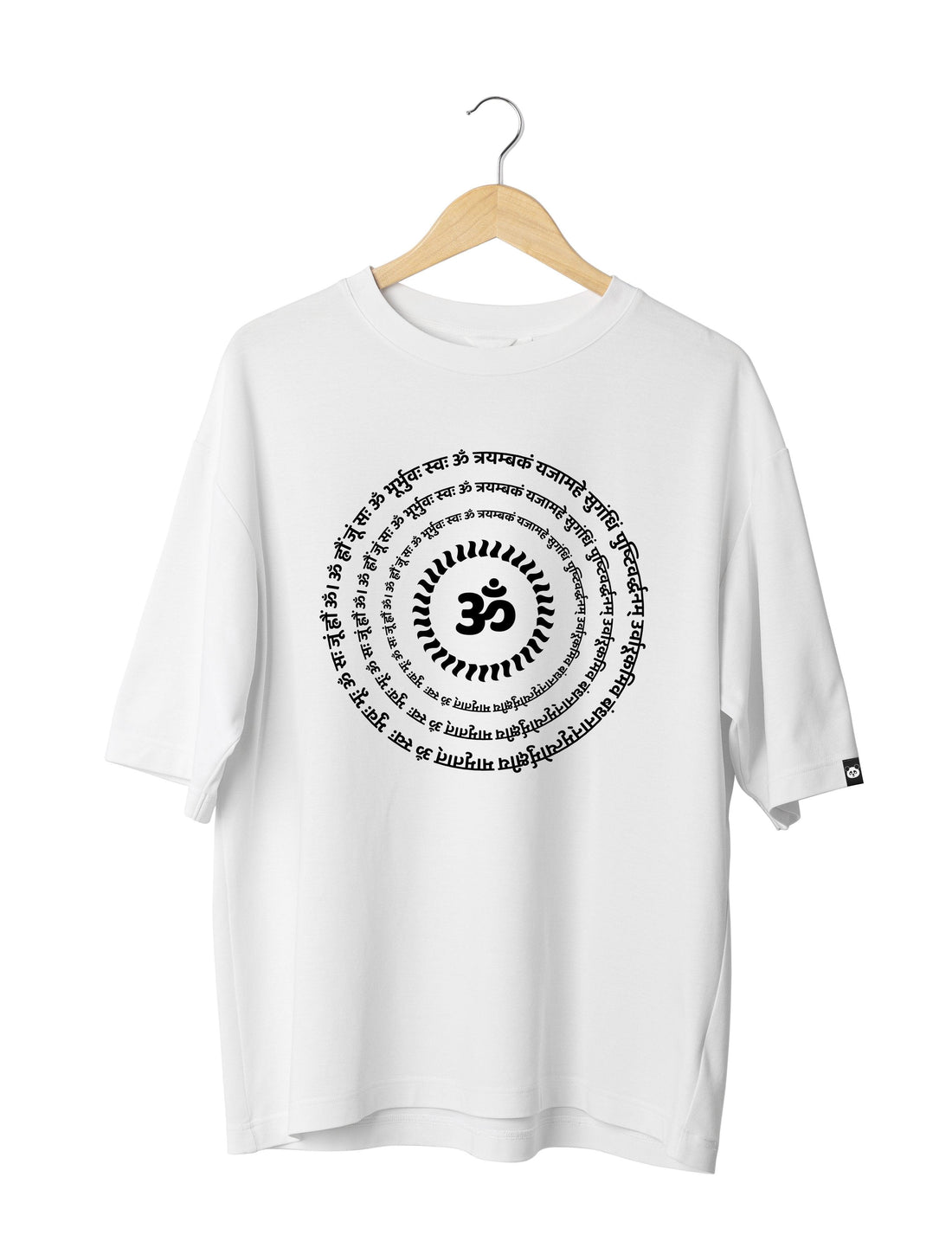 OM Mandala Art : Unisex Oversized Half Sleeved T-shirt