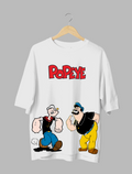 Popeye : The Sailor Oversized Half Sleeved T-shirt