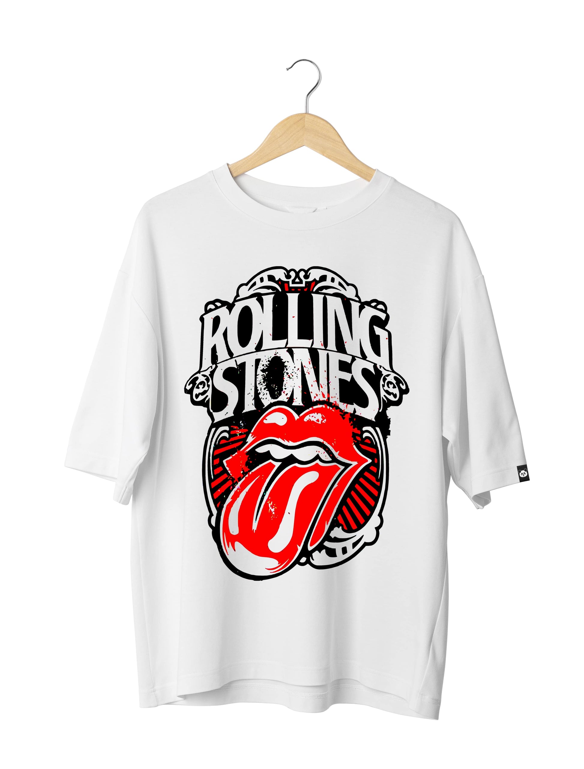 The Rolling Stones Unisex Oversized Half Sleeved T-shirt