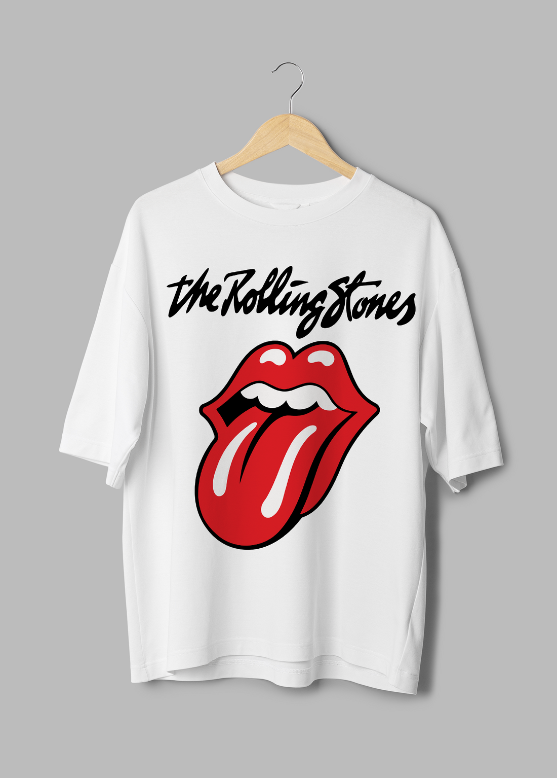 The Rolling Stones Unisex Oversized Half Sleeved T-shirt