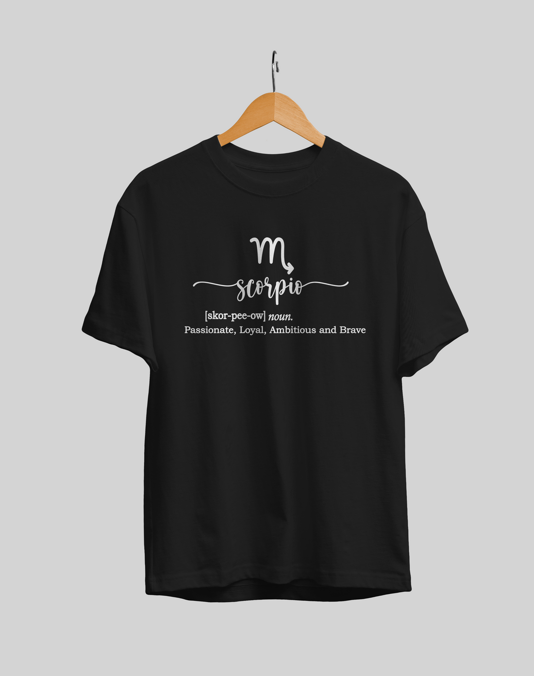 Scorpio Zodiac Sign T-shirts : Regular Fit Half Sleeved T-shirt