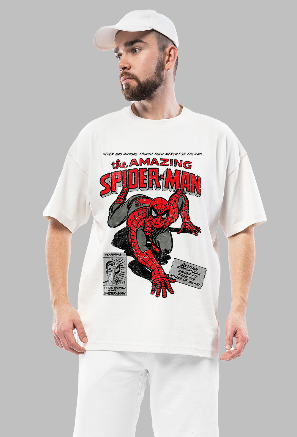 Spiderman: Men  Oversized Half Sleeved T-shirt