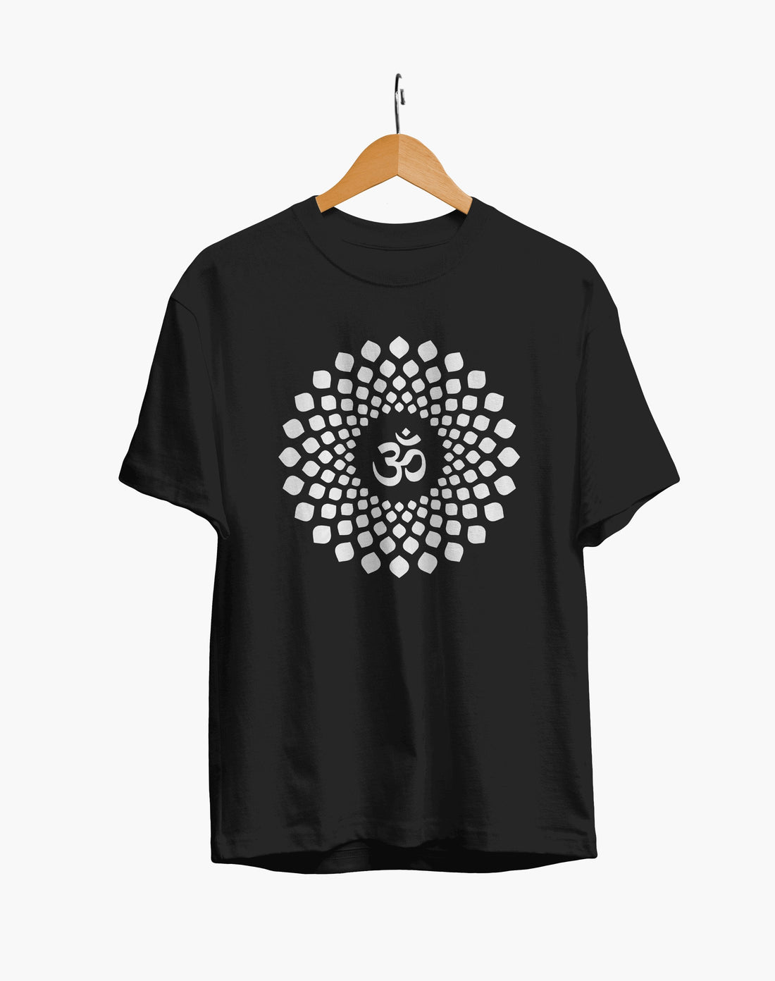 Om Mandala : Unisex Regular Fit Half Sleeved T-shirt