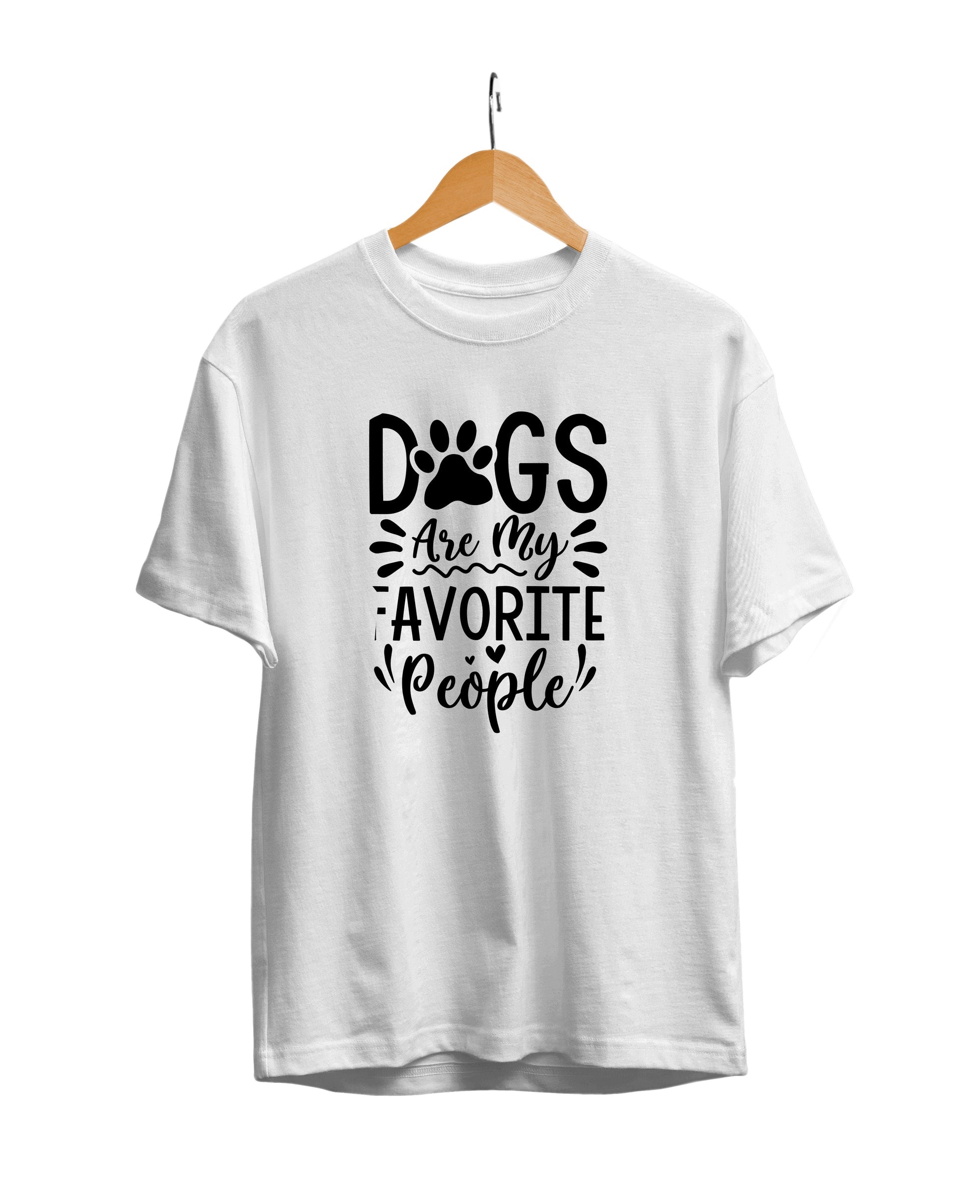 Favourite Dogs : Unisex Regular Fit Half Sleeved T-shirt