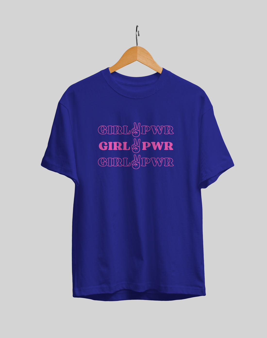 Girl Power : Women Regular Fit Half Sleeved T-shirt