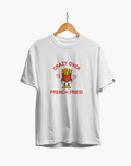 Crazy Over French Fries : Unisex Regular Fit Half Sleeved T-shirt