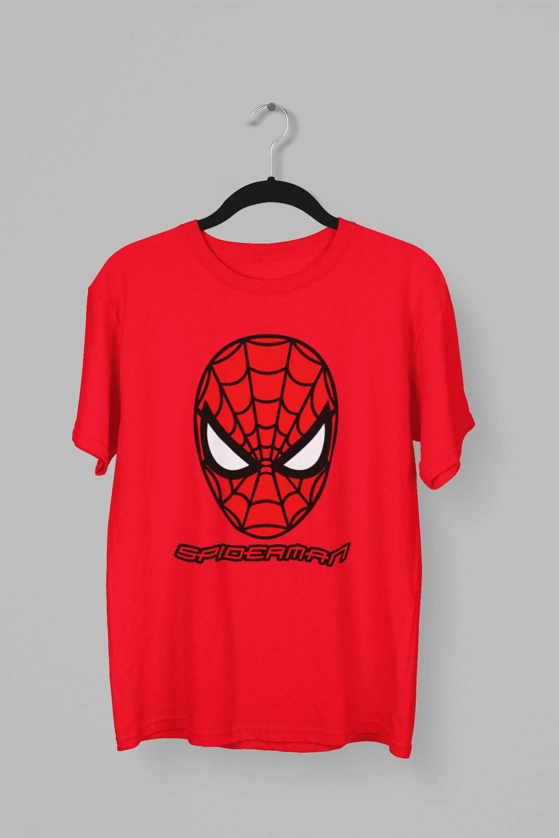 Spiderman: Men Red Regular Fit Half Sleeved T-shirt