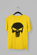 Punisher: Men Yellow Regular Fit Half Sleeved T-shirt